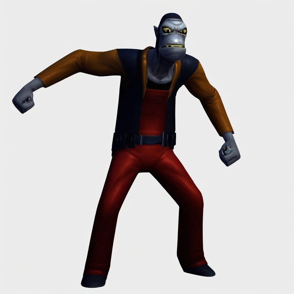 alien,  male,  no nose on Tensor.Art