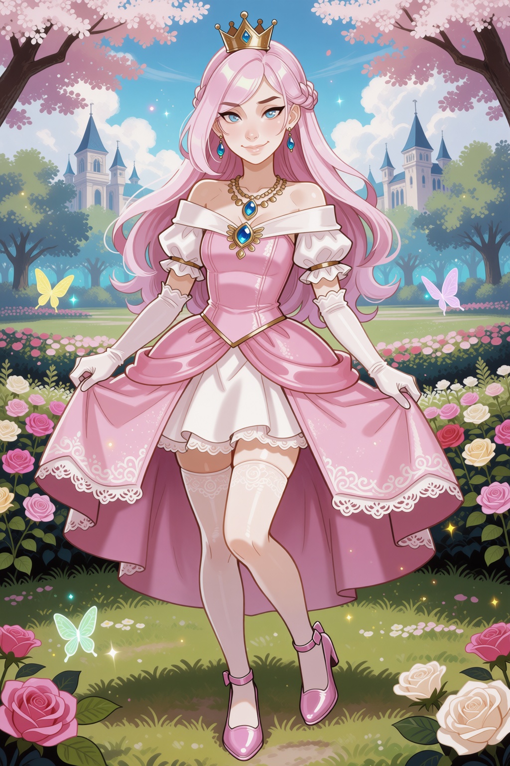 andava-style. Beautiful ***** female character,  original character,  Princess Roselle on Tensor.Art