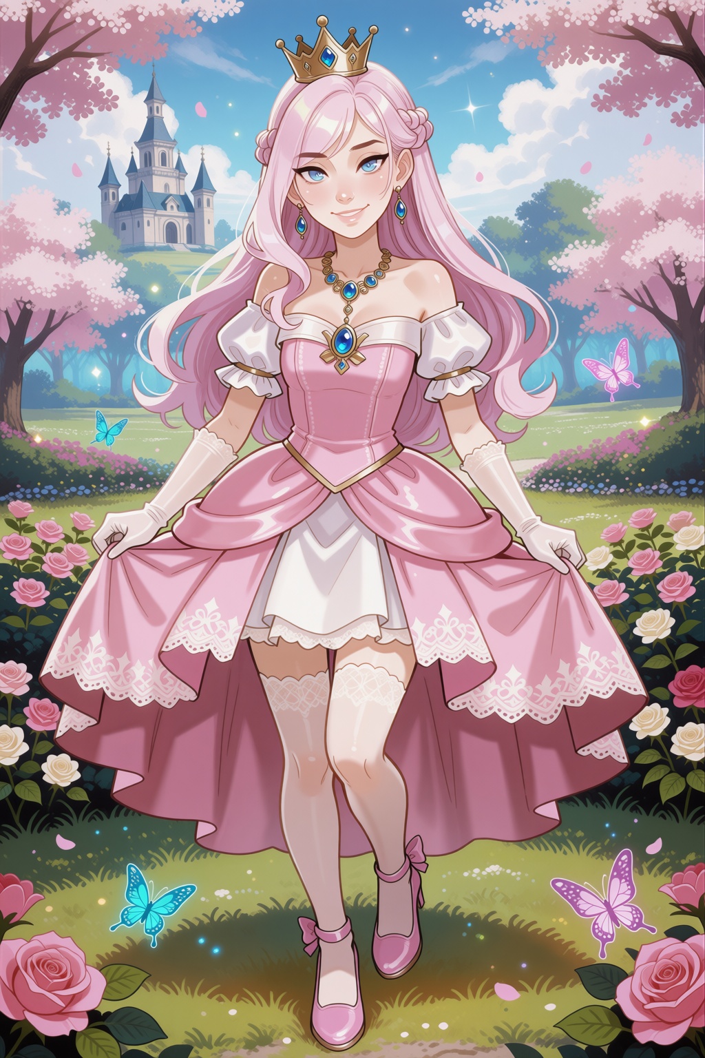 andava-style. Beautiful ***** female character,  original character,  Princess Roselle on Tensor.Art
