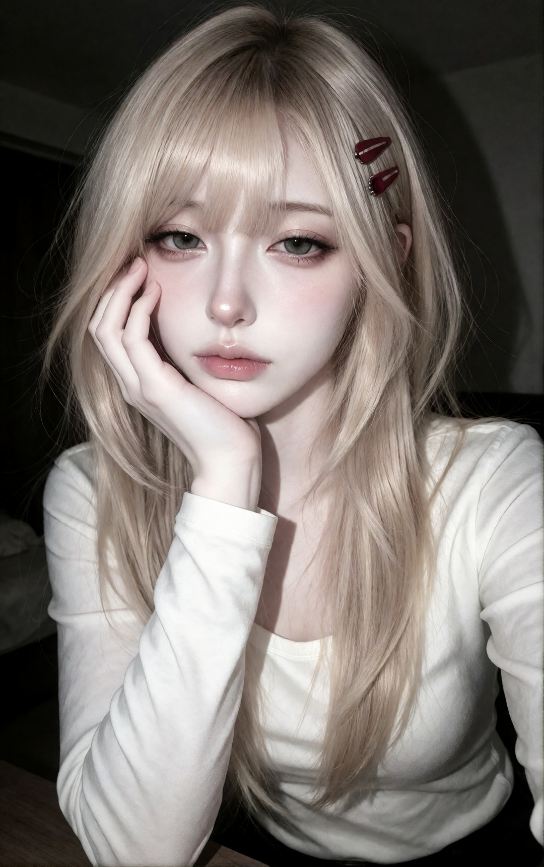 1girl,  solo,  close-up selfie on Tensor.Art