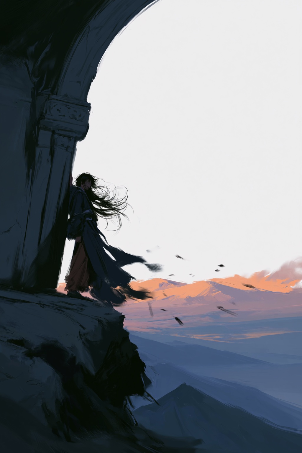 @xieyi style,  wild freehand brush strokes,  sharp brush lines on Tensor.Art