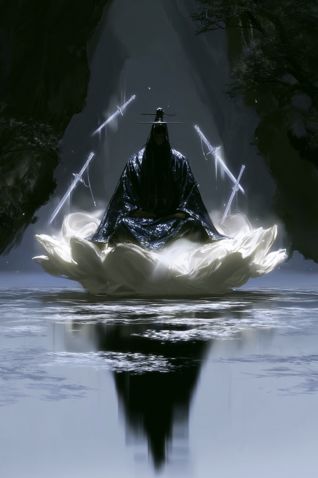 @xieyi style,  wild freehand brush strokes,  sharp brush lines on Tensor.Art