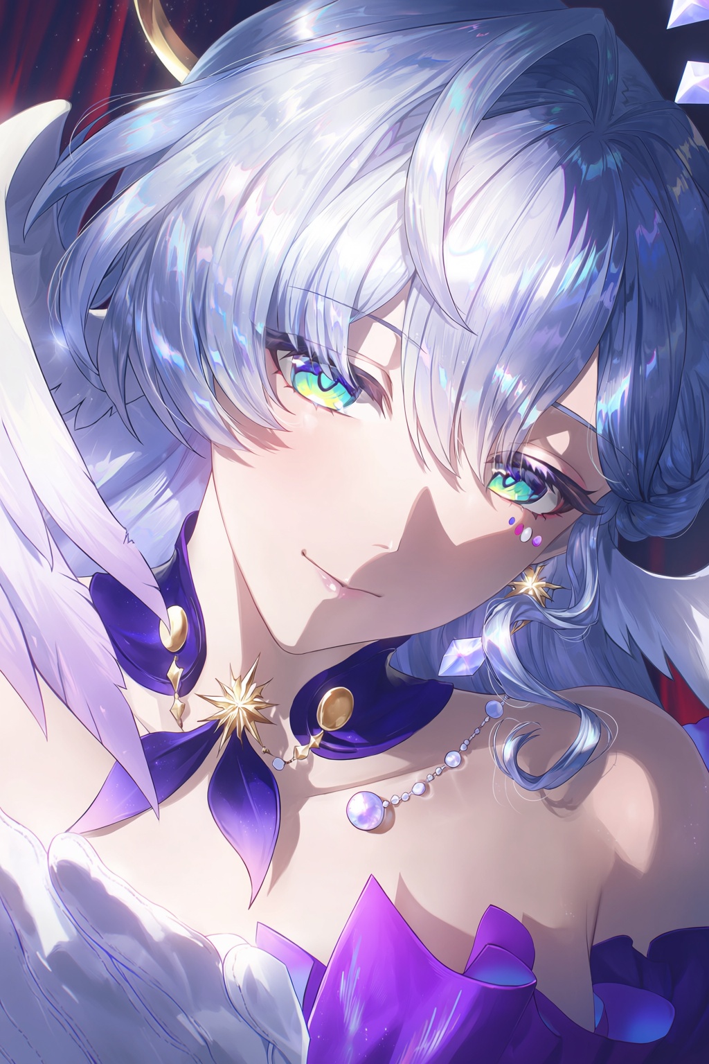 @PrismGlow,  sharp clean line art,  iridescent refraction effect on Tensor.Art