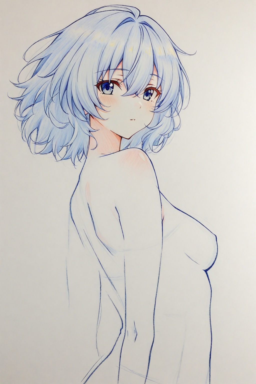 xianyu-sketch-style,  traditional_media,  hair between the eyes on Tensor.Art