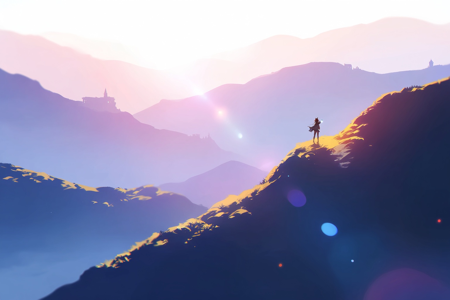 @dreamysoftanime,  dreamy anime fantasy illustration,  low saturation colors on Tensor.Art