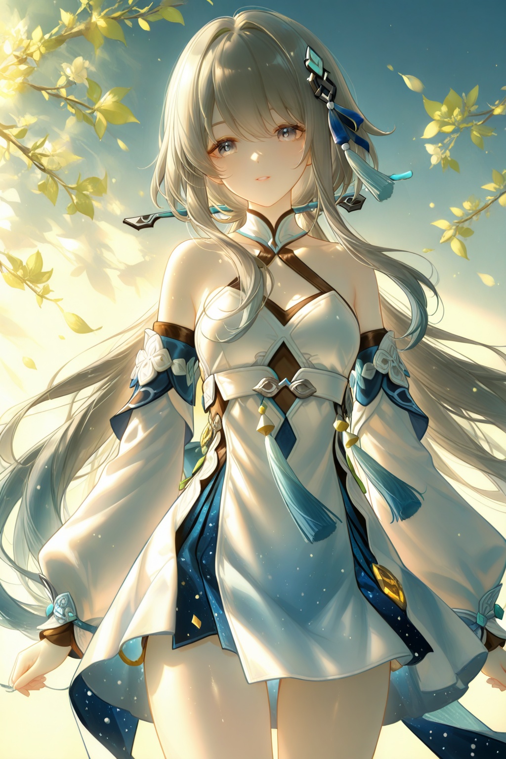 xianyu-golden-light-style,  guizhong \(genshin impact\),  rim lighting on Tensor.Art