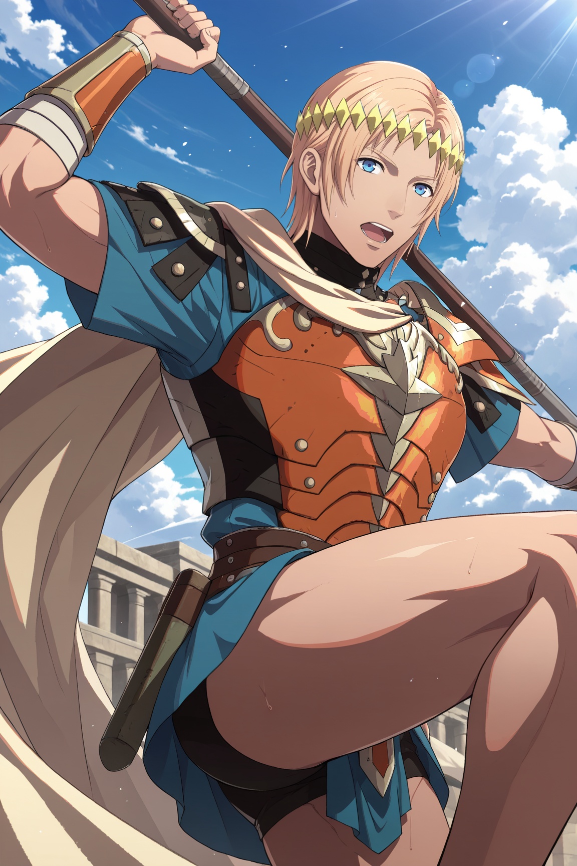 1boy,  Lysander_FEFW,  blonde hair on Tensor.Art