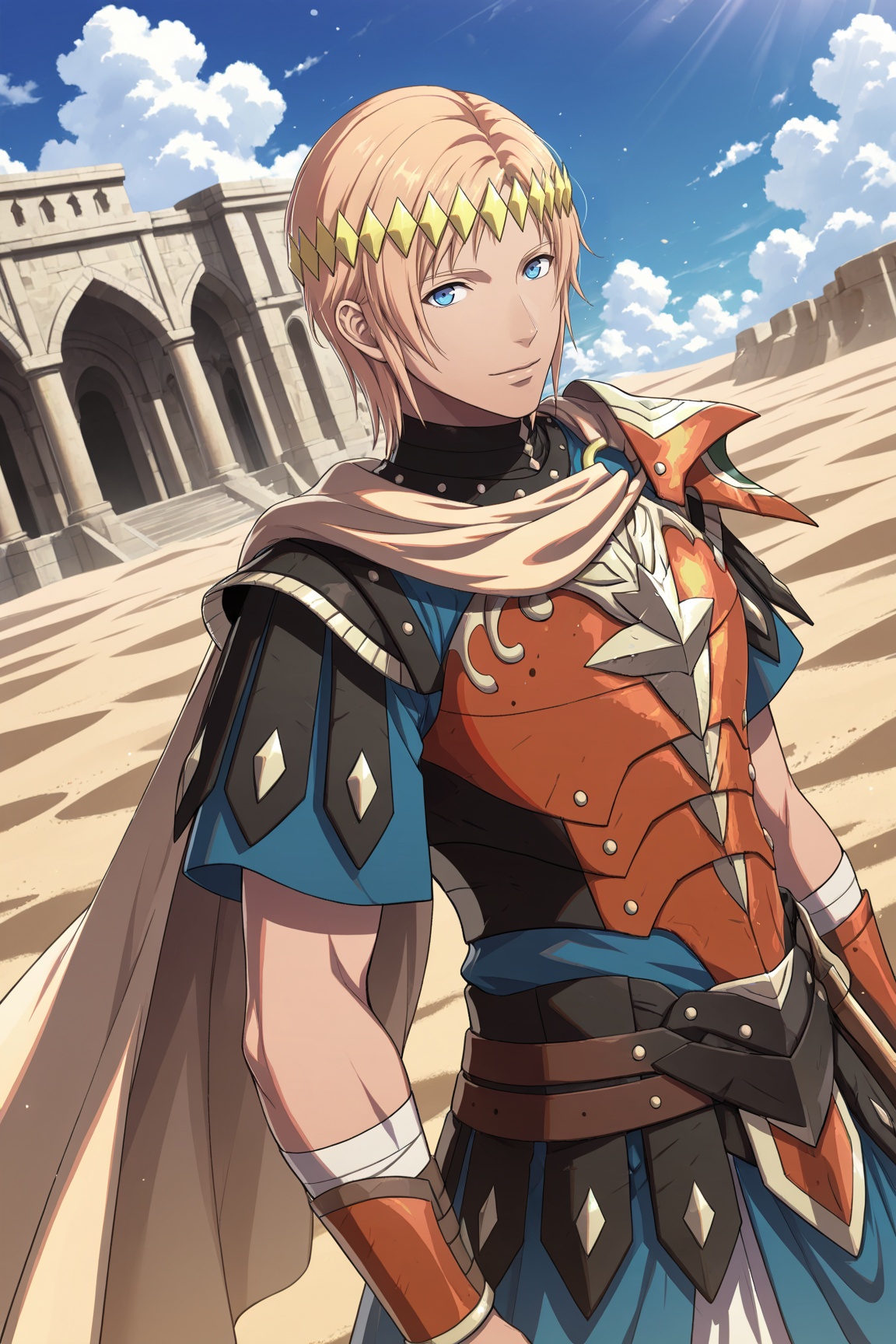 1boy,  Lysander_FEFW,  blonde hair on Tensor.Art