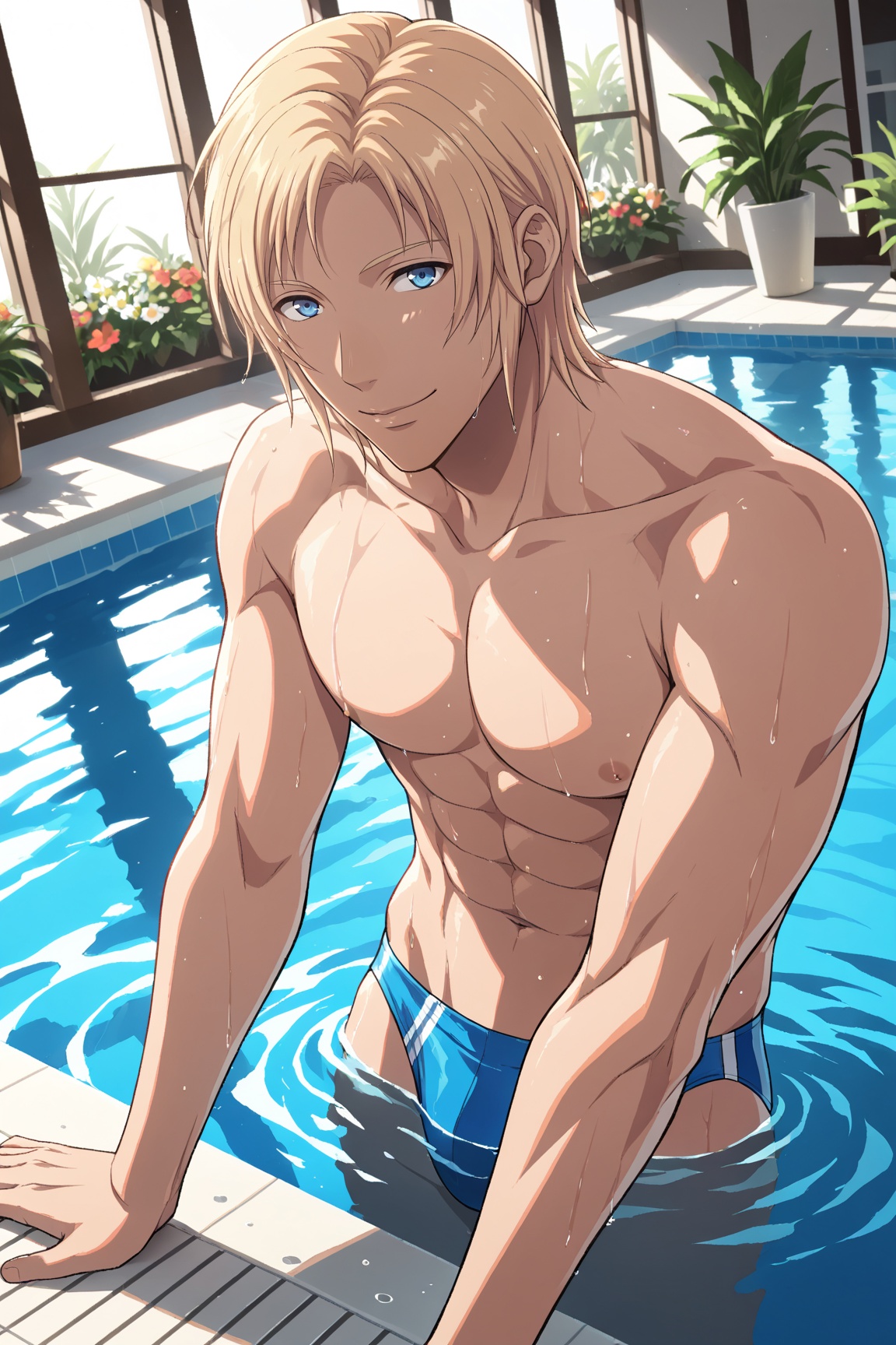 1boy,  Lysander_FEFW,  blonde hair on Tensor.Art