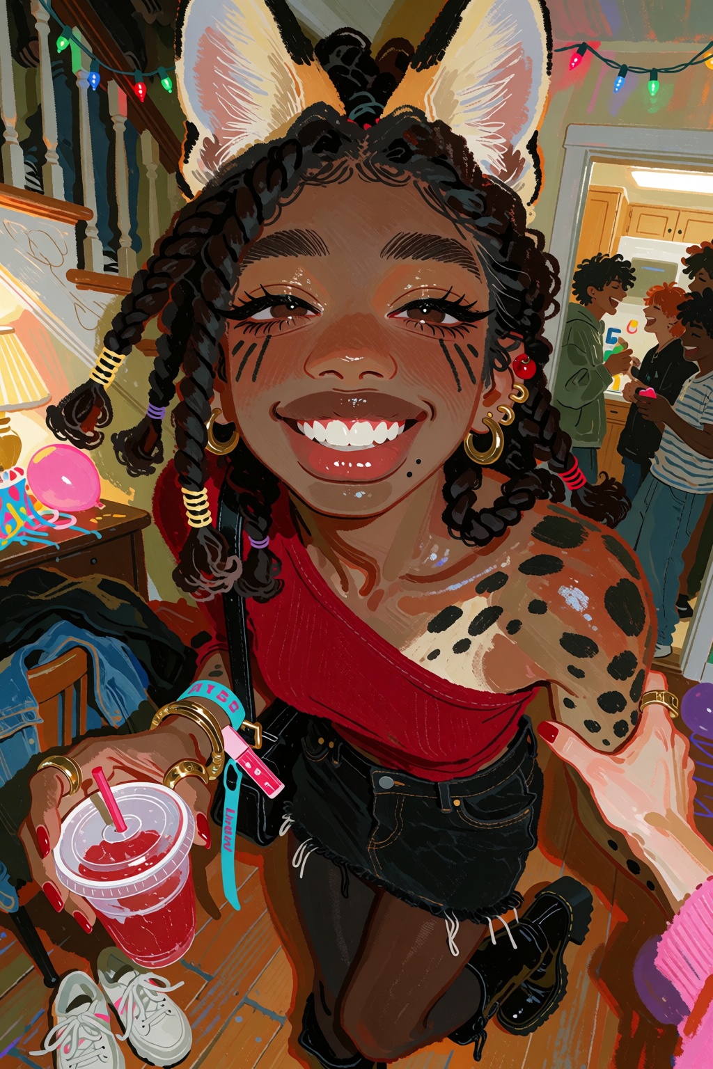 masterpiece,  best quality,  semi-realistic anime-adjacent character illustration on Tensor.Art