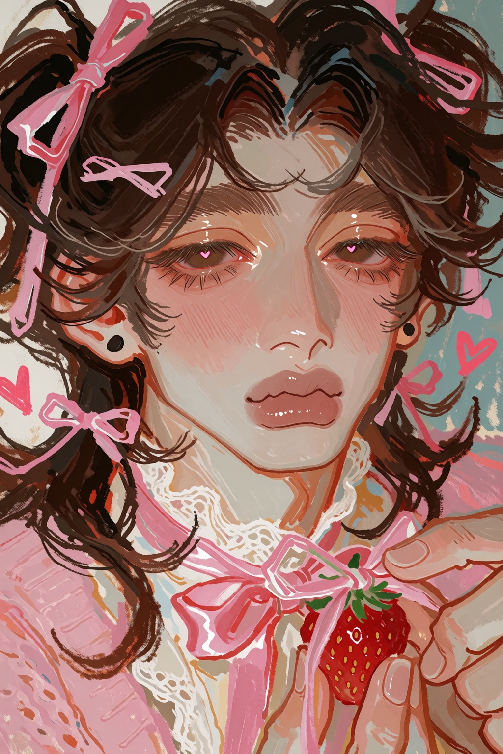 Quinnique,  gorgeous ***** man with a delicate oval face,  pale peach skin on Tensor.Art