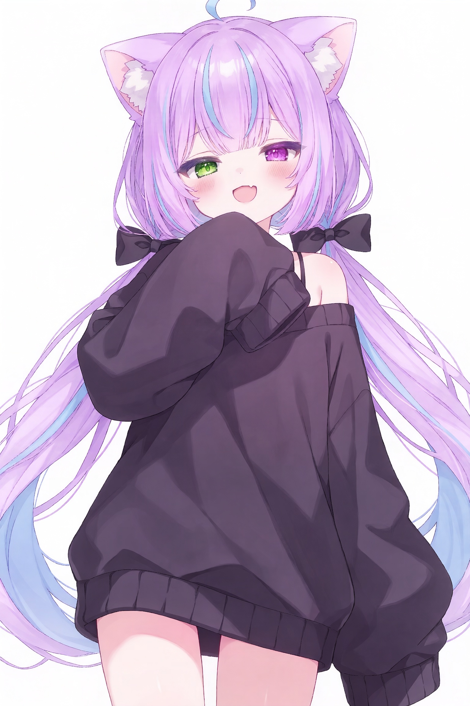 1girl,  :d,  animal ears by 青秋 on Tensor.Art
