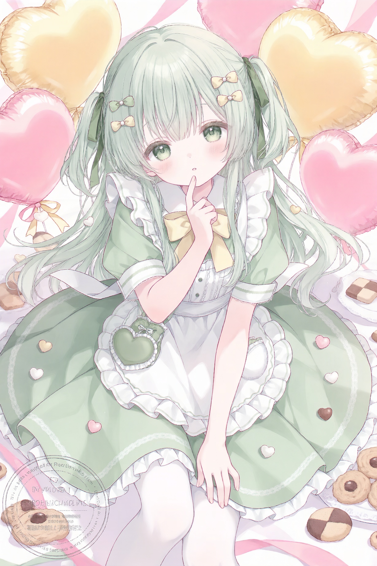 1girl,  balloon,  bow by 青秋 on Tensor.Art