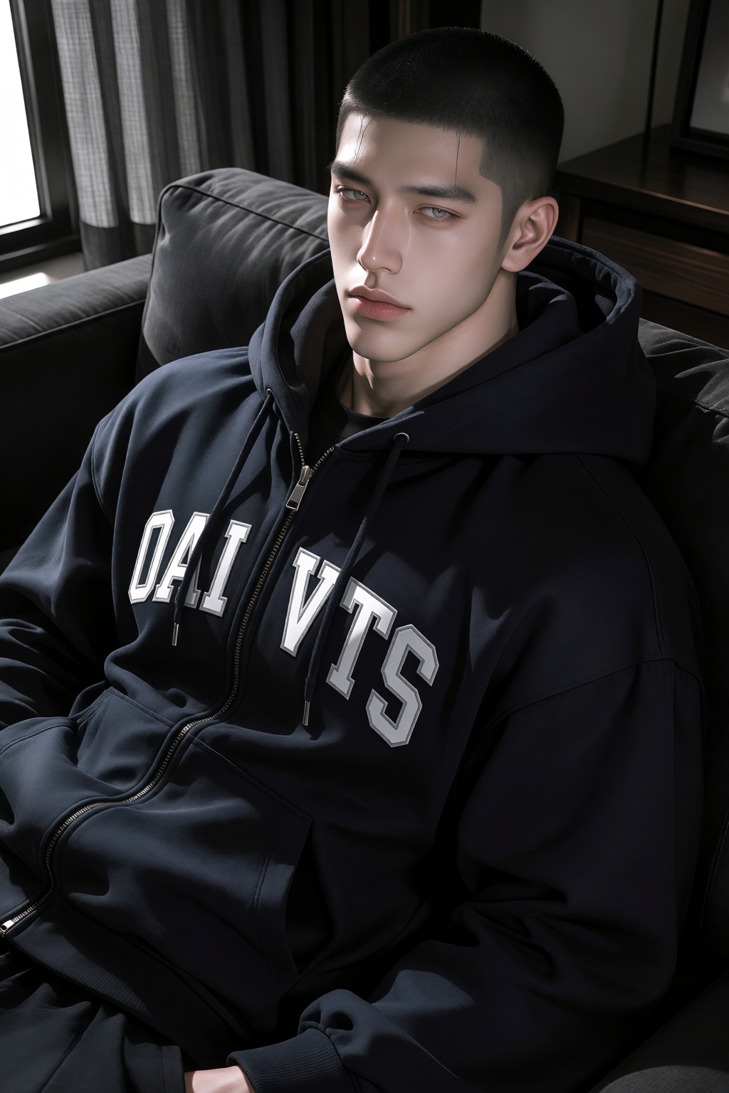 One male,  single,  sharp features on Tensor.Art