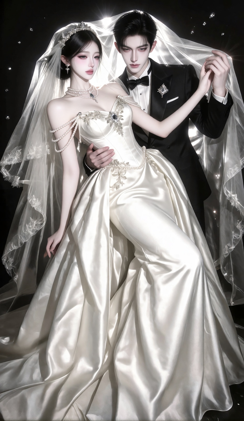 1 woman,  1 man,  ***** Chinese couple on Tensor.Art