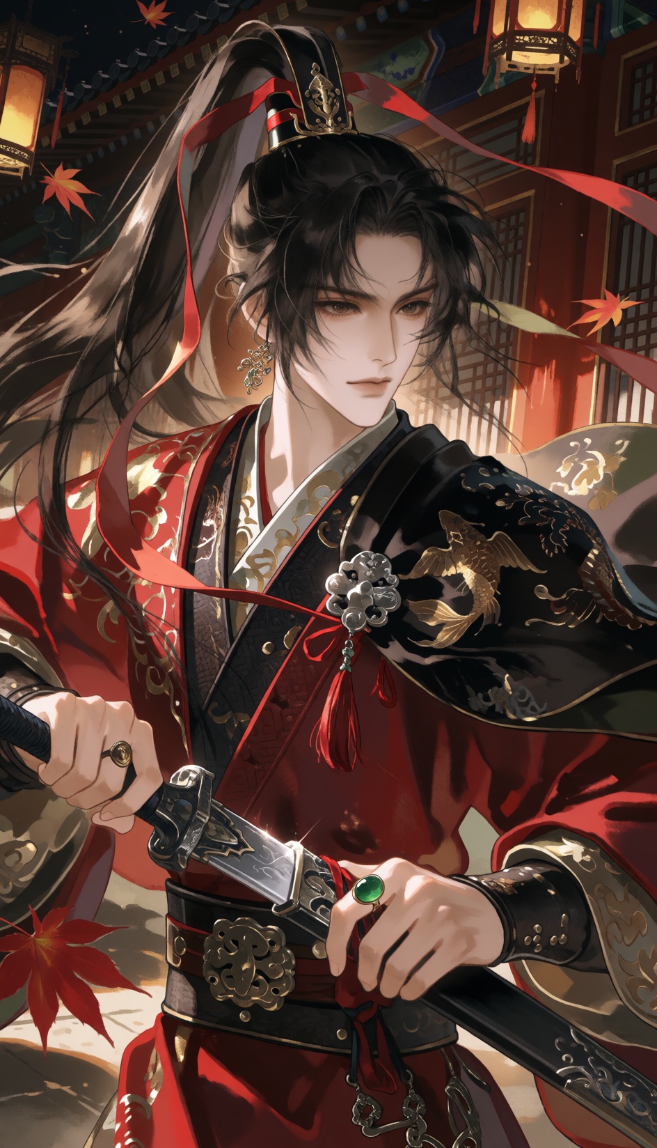 Subject / 主体 1boy,  solo,  exceptionally handsome young Chinese man on Tensor.Art