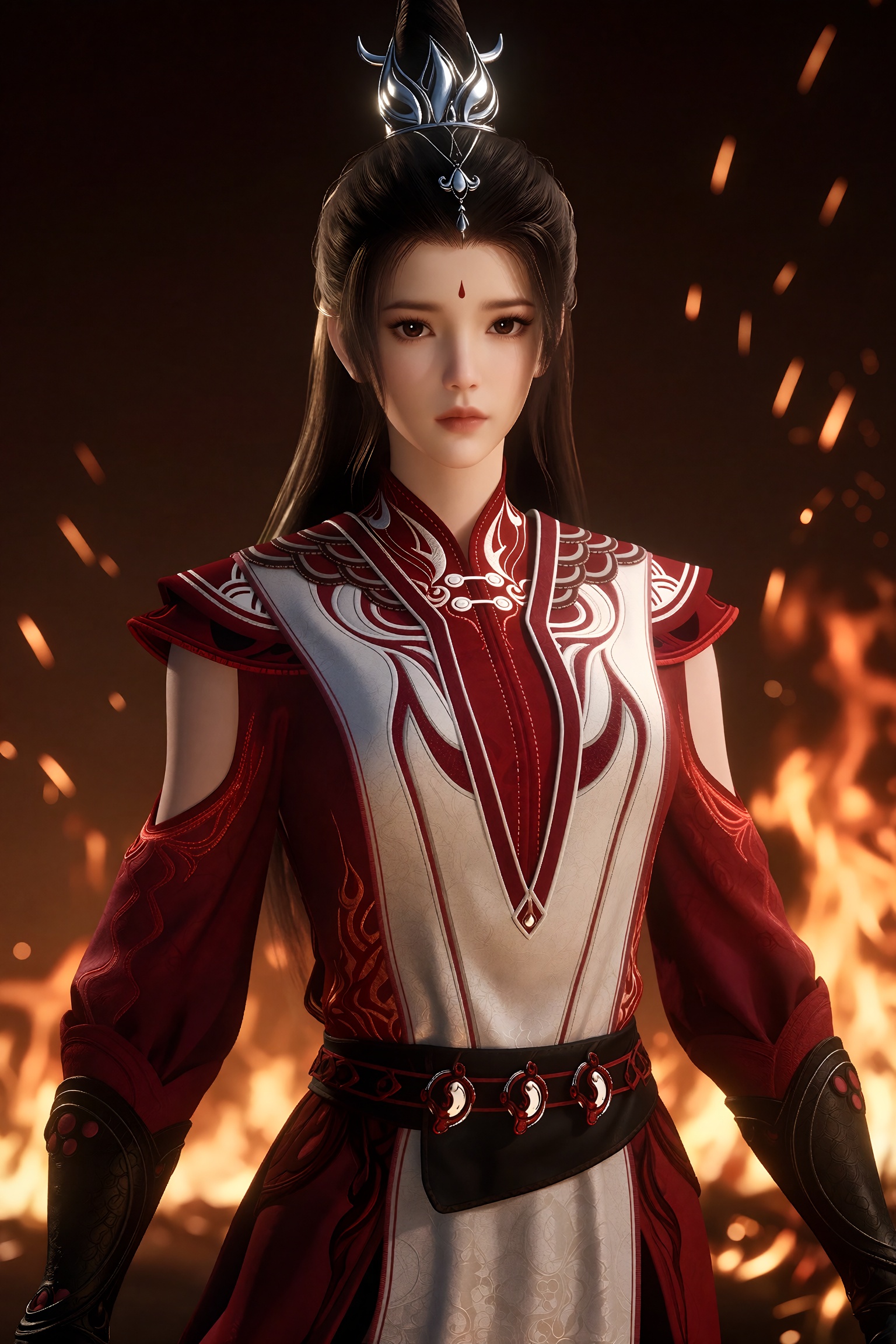 3D rendered character,  中景镜头,  一个美丽的女子YQXY clothes站着 by 月恋-❀ on Tensor.Art