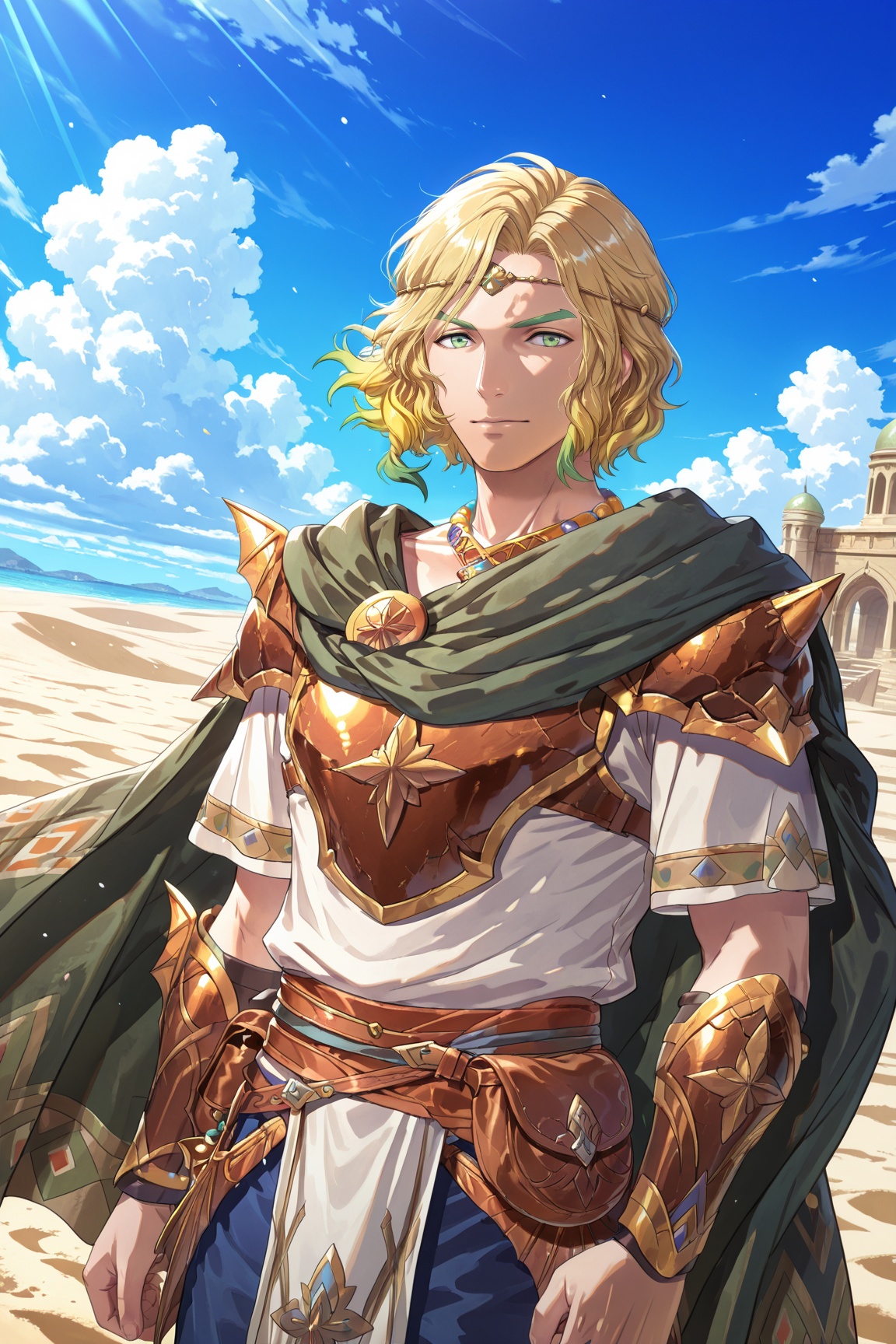 1boy,  SetethFEFW,  multicolored hair on Tensor.Art
