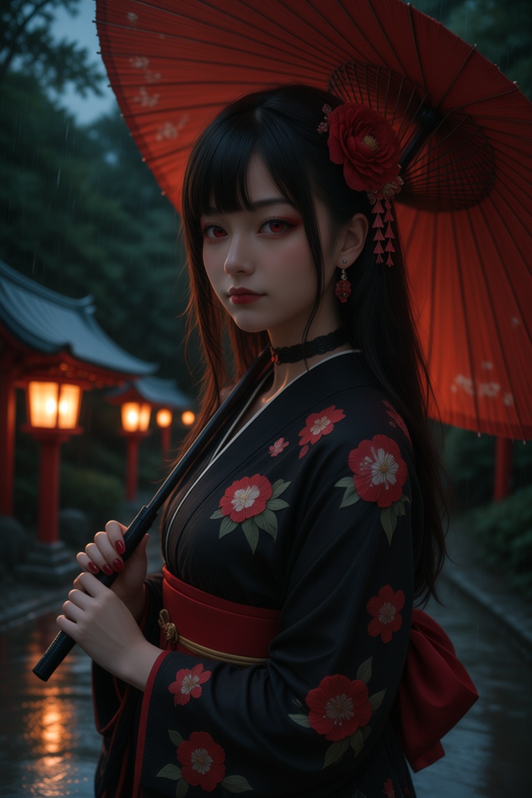 1girl,  solo,  umbrella on Tensor.Art