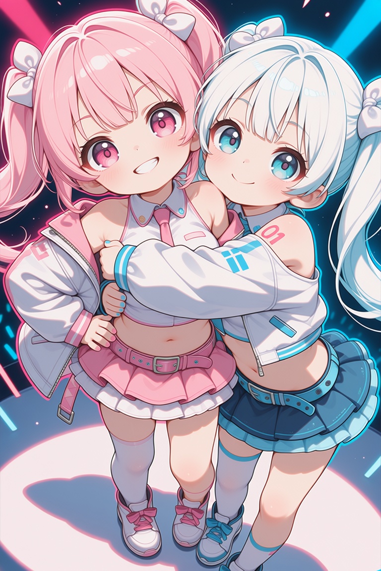 masterpiece,  best quality,  2girls on Tensor.Art