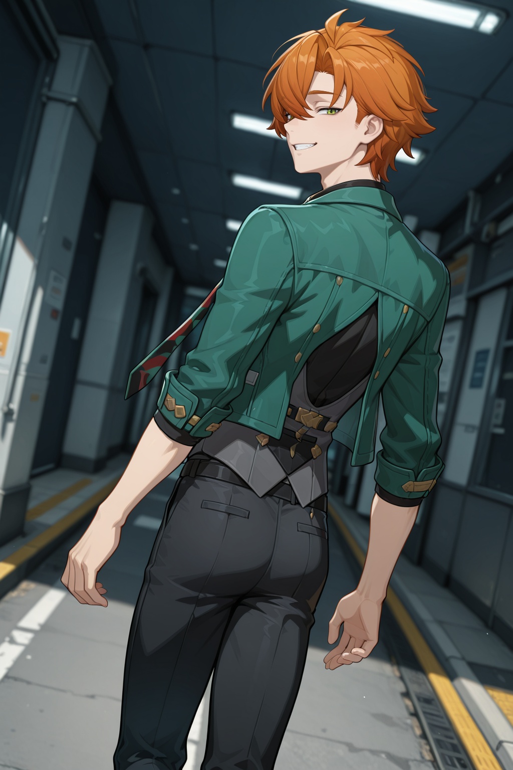 male focus,  1boy,  serpico \(zenless zone zero\) on Tensor.Art