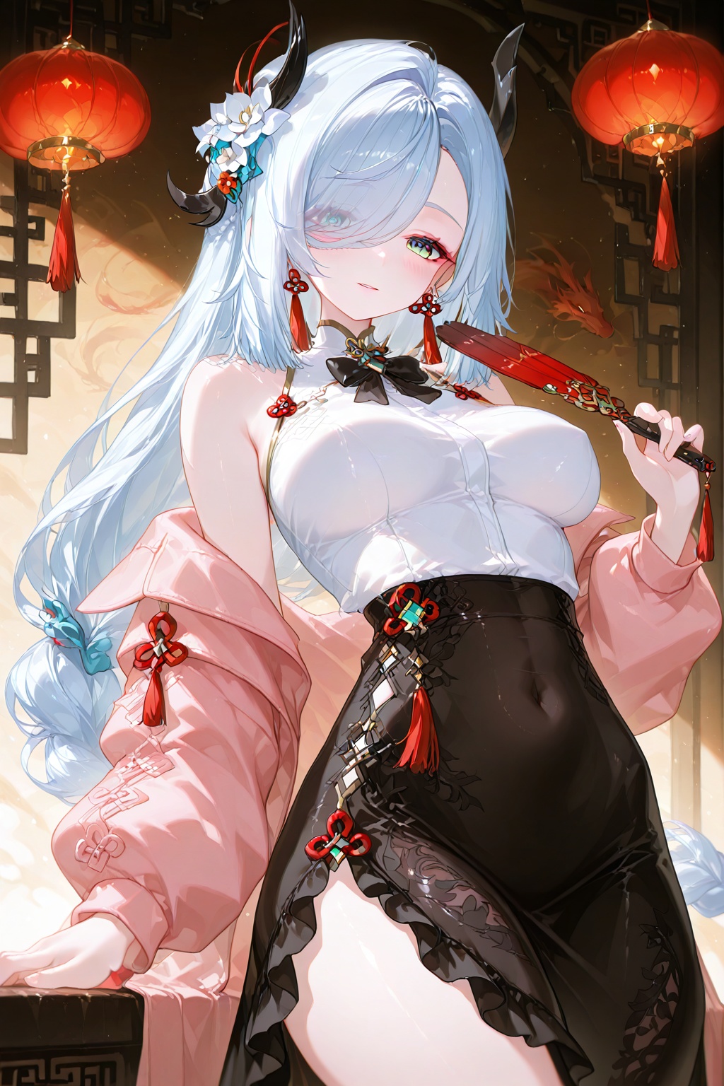 1girl,  looking at viewer,  blush by 月大魔王|The Moonly Demon King on Tensor.Art