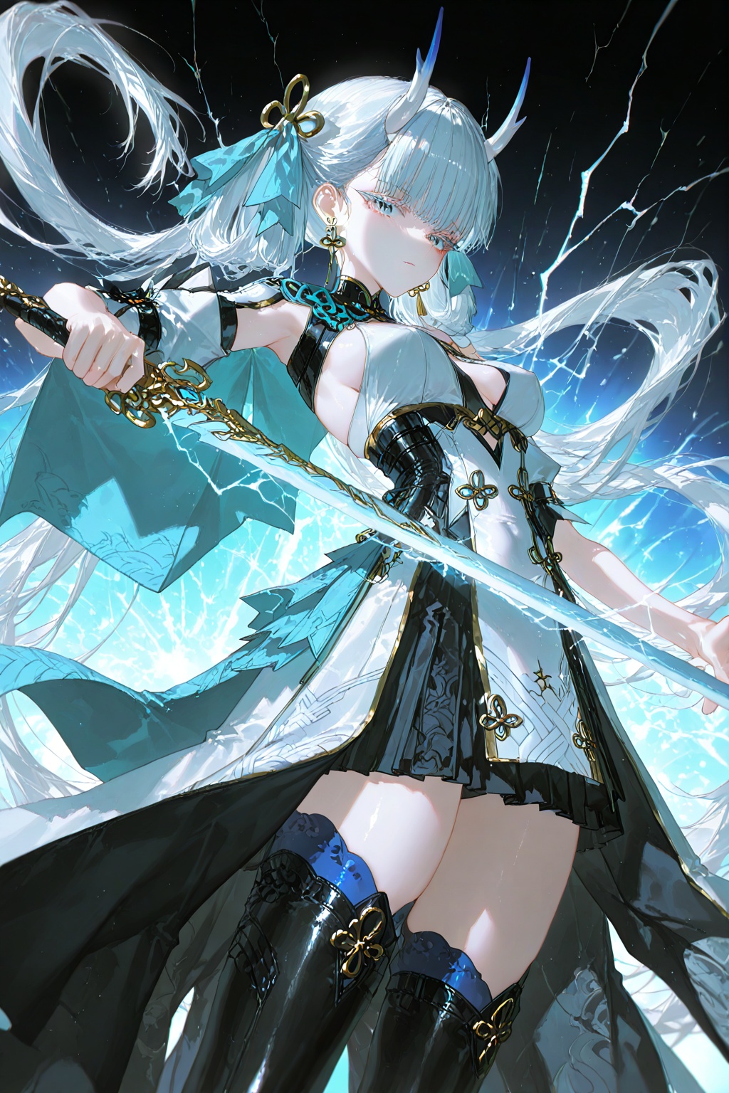 1girl,  solo,  long hair by 月大魔王|The Moonly Demon King on Tensor.Art