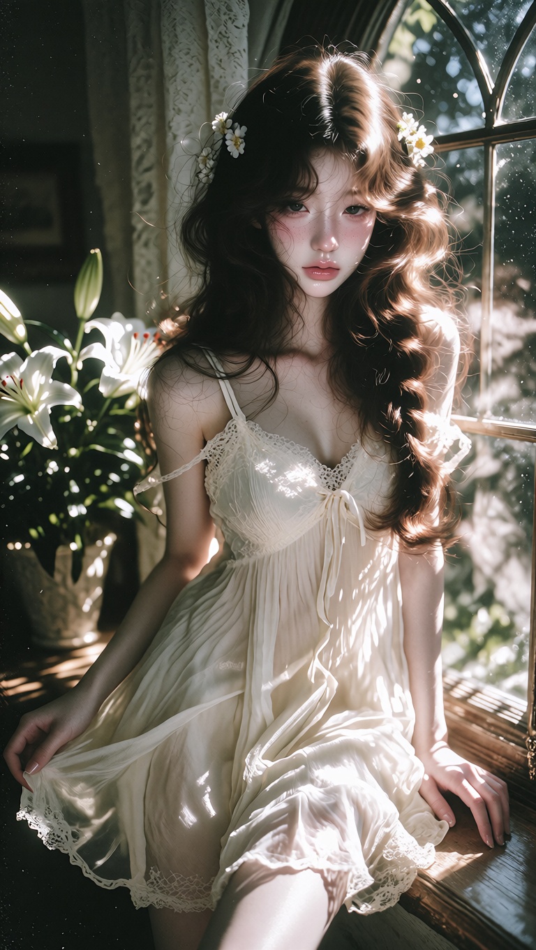illustration,  live photo aesthetic,  young korean girl on Tensor.Art