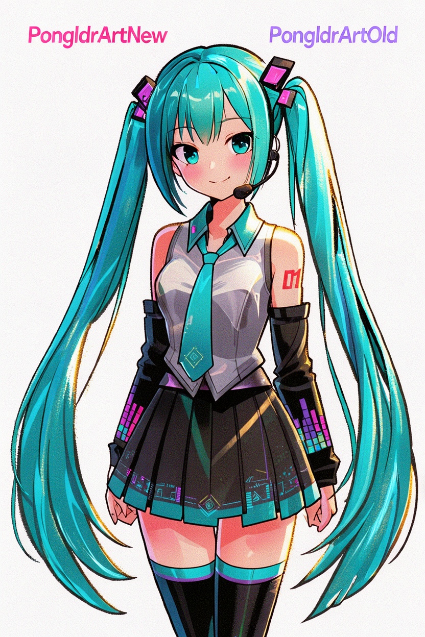 PongldrArtNew,  PongldrArtOld ,  glossy vibrant anime illustration on Tensor.Art