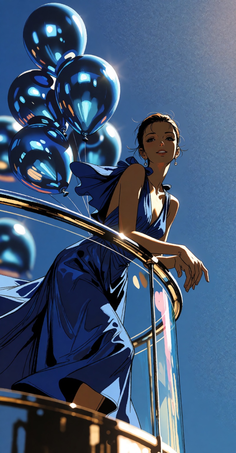 ( ((Emphasize a blend of anime aesthetics with painterly digital rendering techniques)),  the use of light and shadow crea...