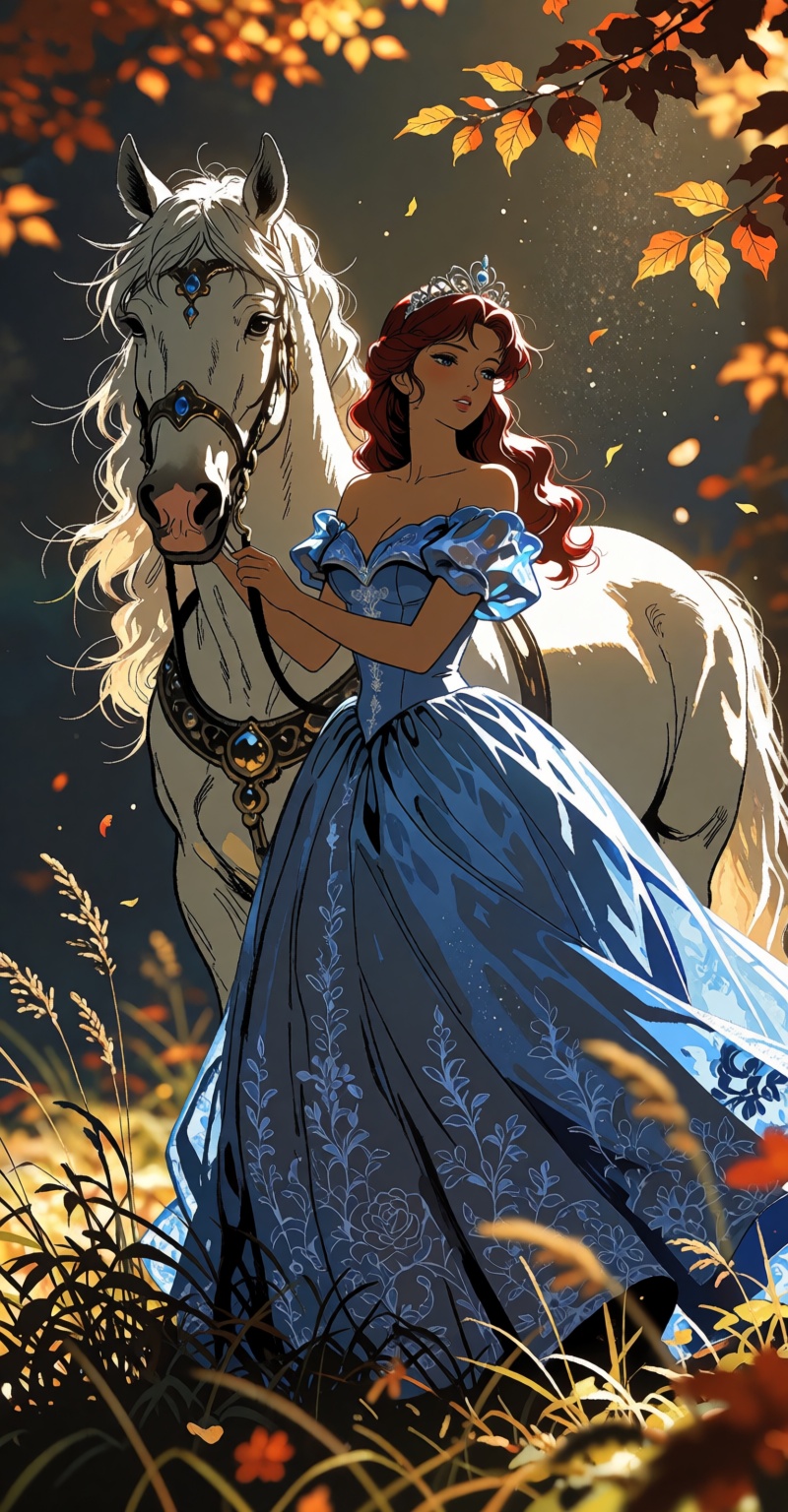 ( ((Emphasize a blend of anime aesthetics with painterly digital rendering techniques)),  the use of light and shadow crea...