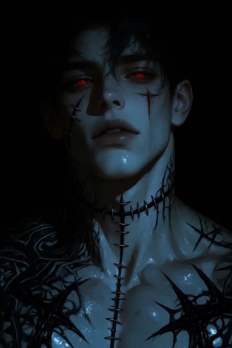 1boy,  solo,  upper body portrait on Tensor.Art