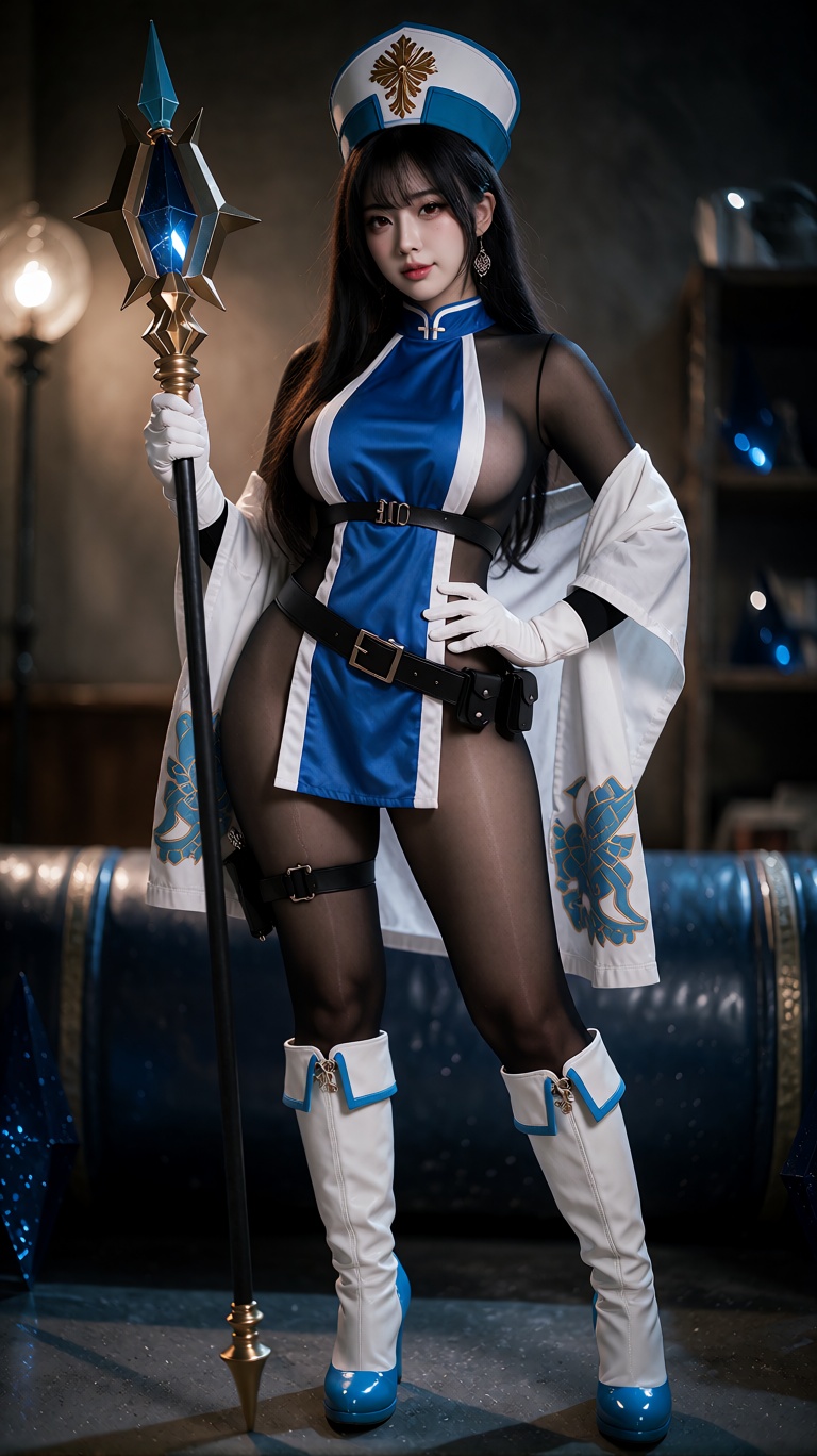 8K UHD raw photo full-body portrait of a 6'5'' sexy kinky curvy busty korean cosplayer on Tensor.Art