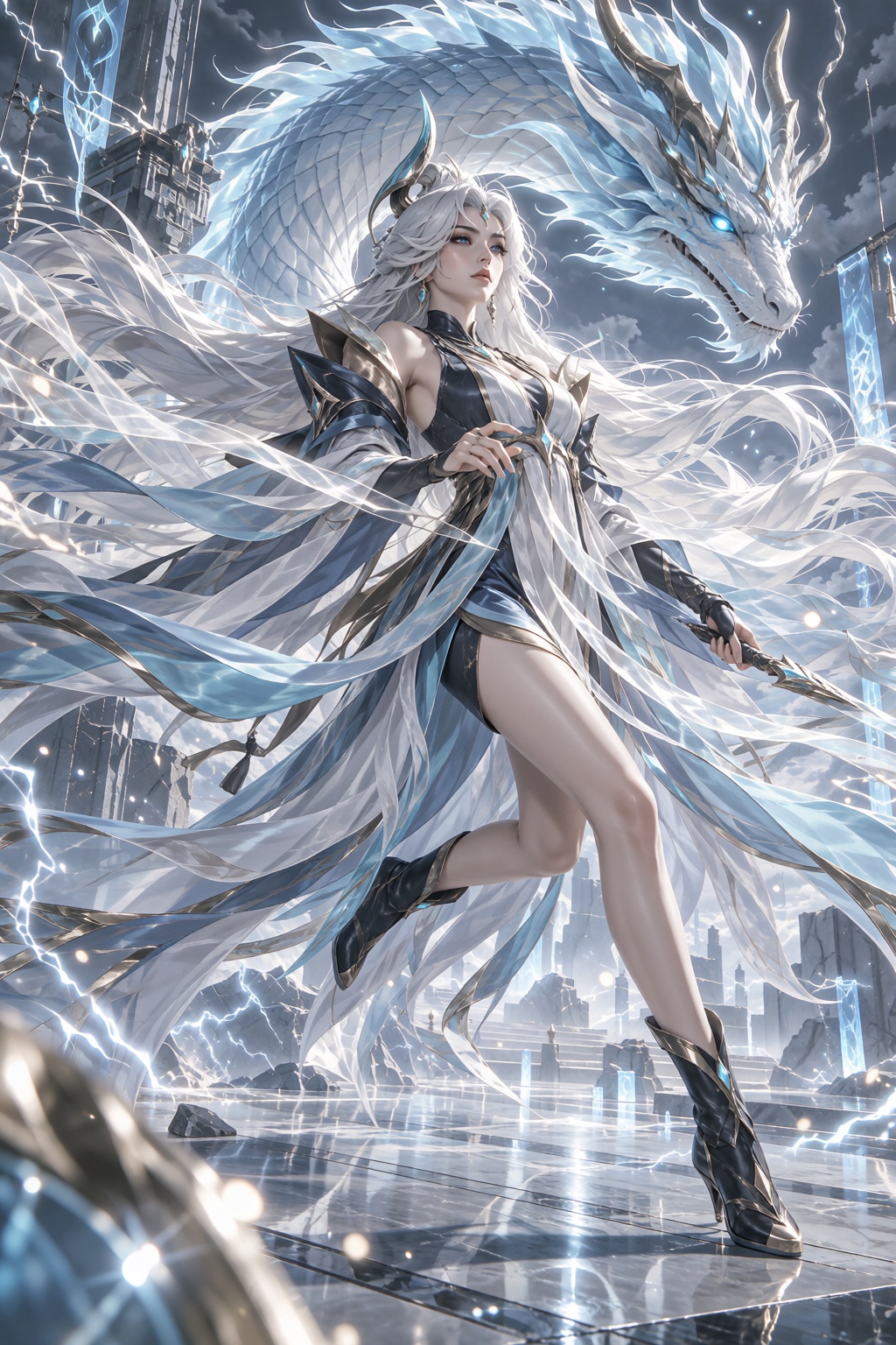 1girl,  solo,  long hair by 月大魔王|The Moonly Demon King on Tensor.Art