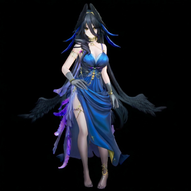 异环-黑羽Blackbird by MQ by MasterQ on Tensor.Art