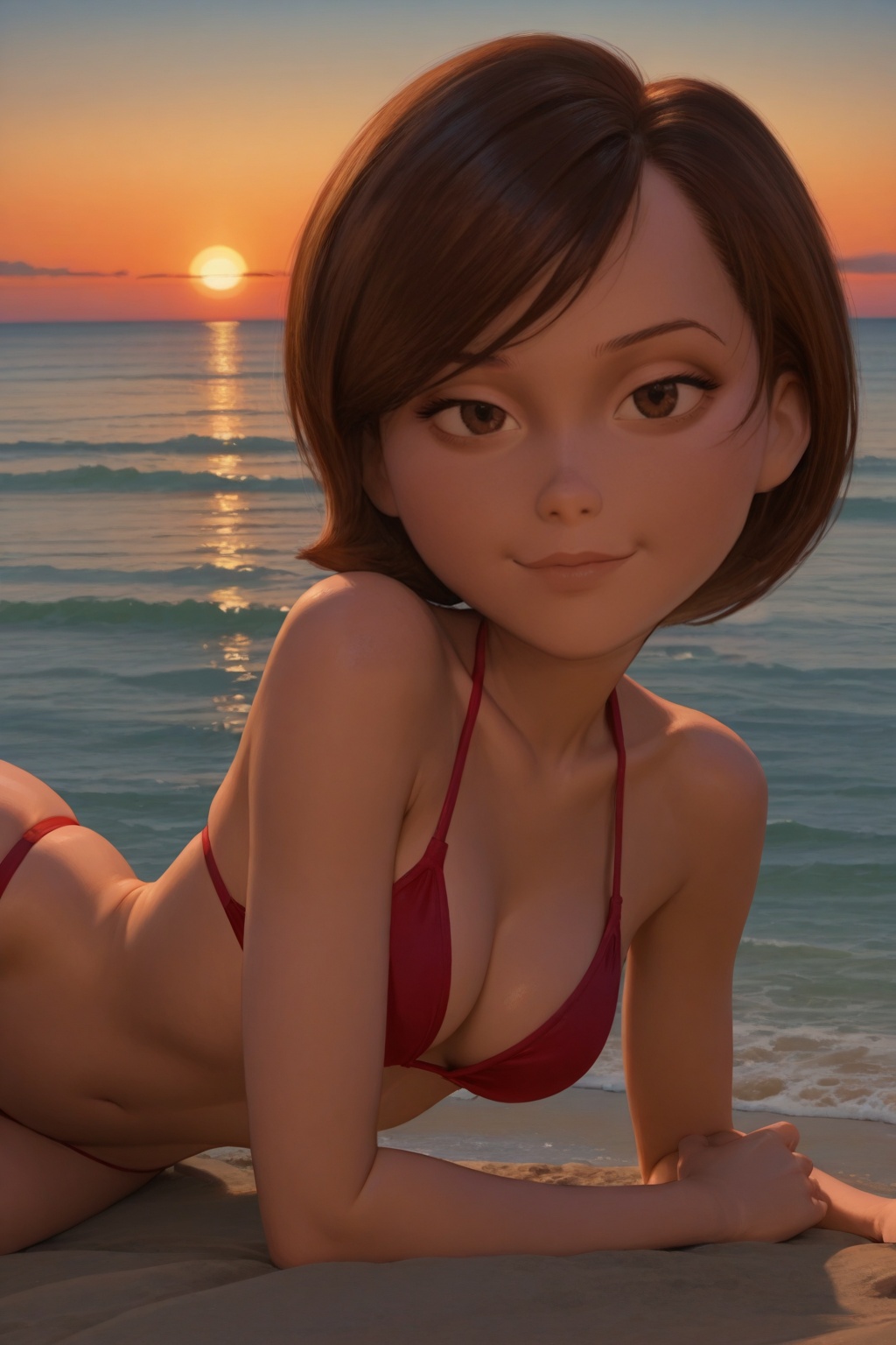 1girl,  Hpela,  short hair on Tensor.Art