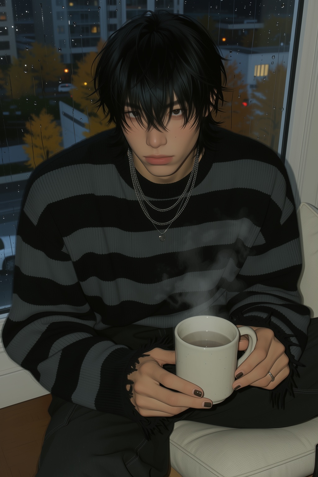 highres,  absurdres,  @4**0D4YX A gentle young man with soft on Tensor.Art