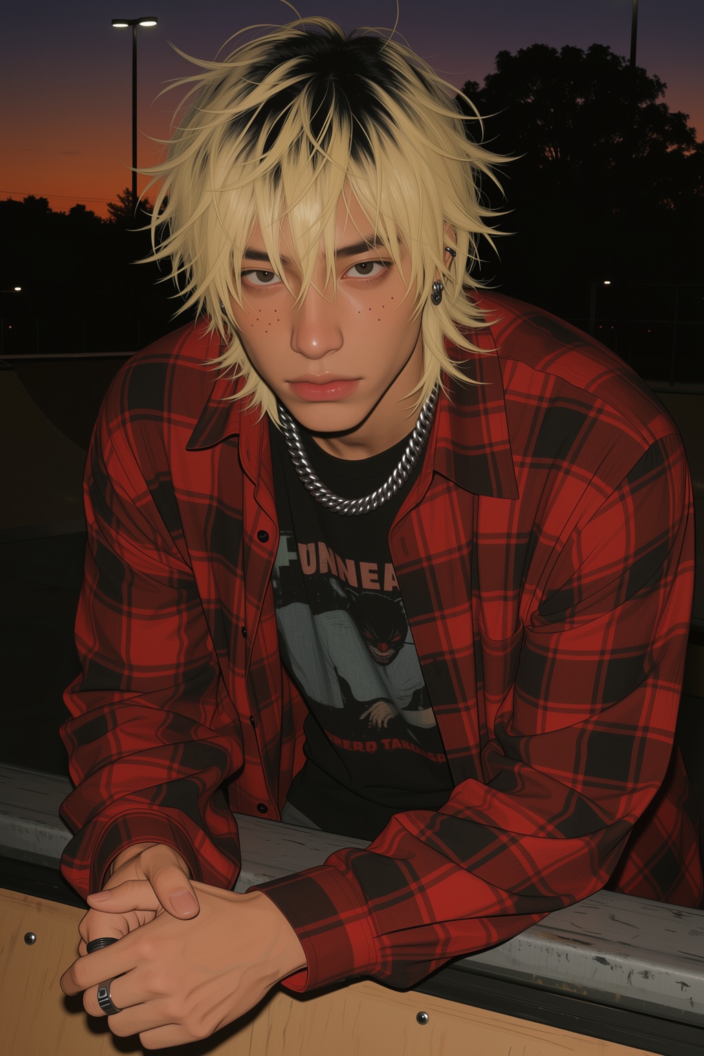 highres,  absurdres,  @4**0D4YX A young man with messy on Tensor.Art