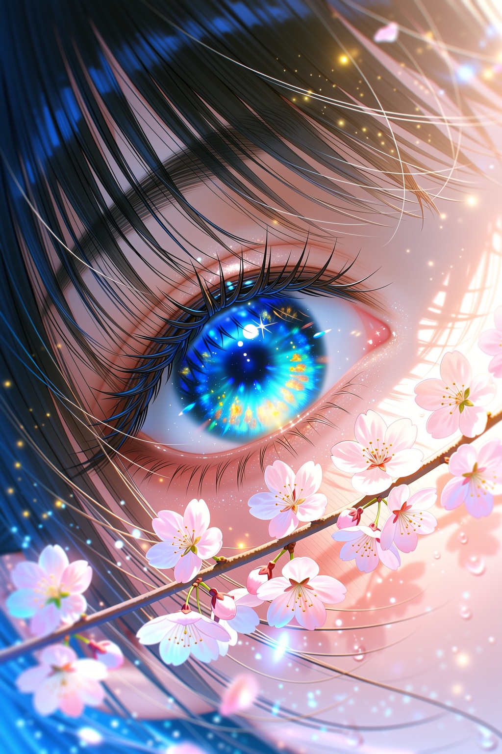 highres,  absurdres,  @H4LPH4S9 A woman’s eye dominates the frame on Tensor.Art