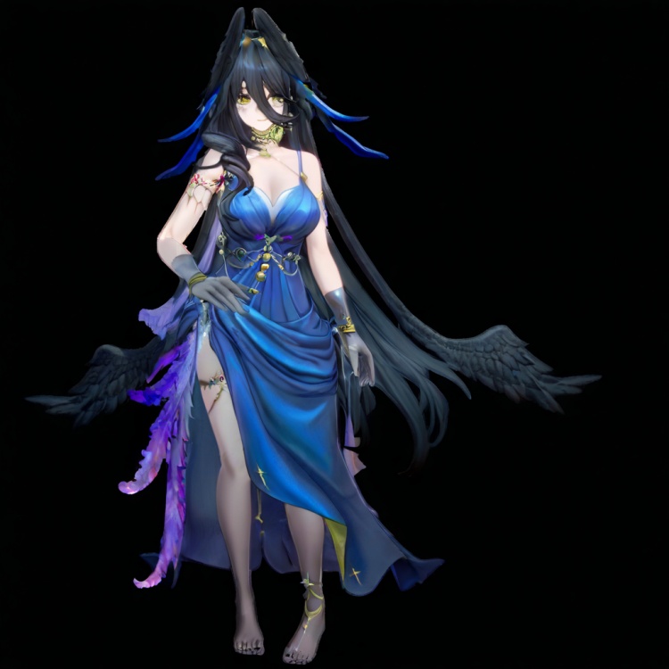 异环-黑羽Blackbird by MQ by MasterQ on Tensor.Art