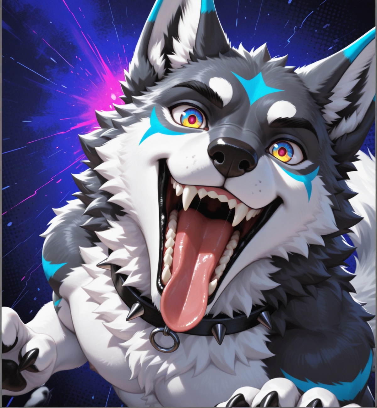 furry,  solo,  anthro canine on Tensor.Art