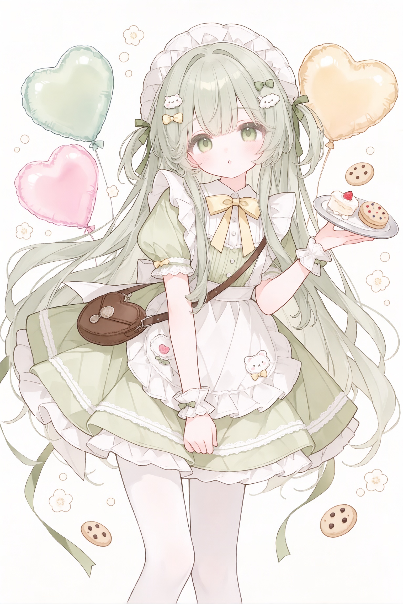 1girl,  balloon,  bow by 青秋 on Tensor.Art
