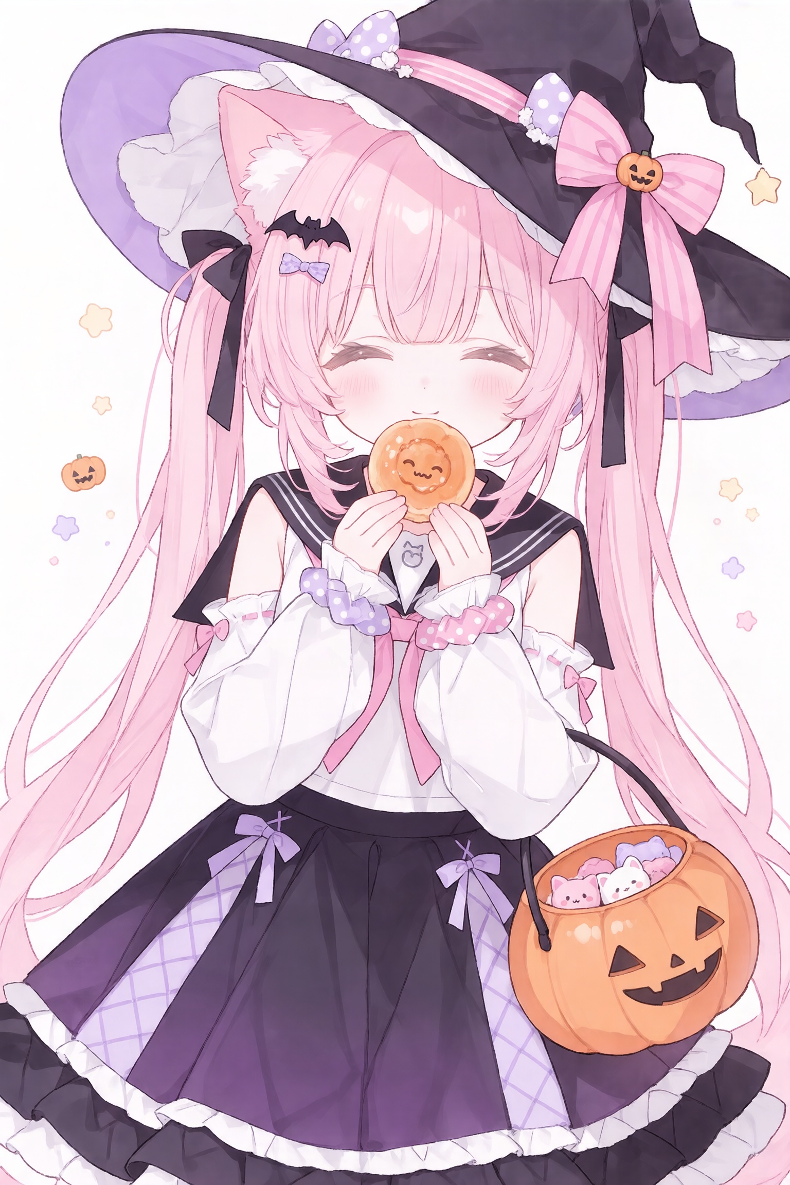 1girl,  solo,  witch hat by 青秋 on Tensor.Art