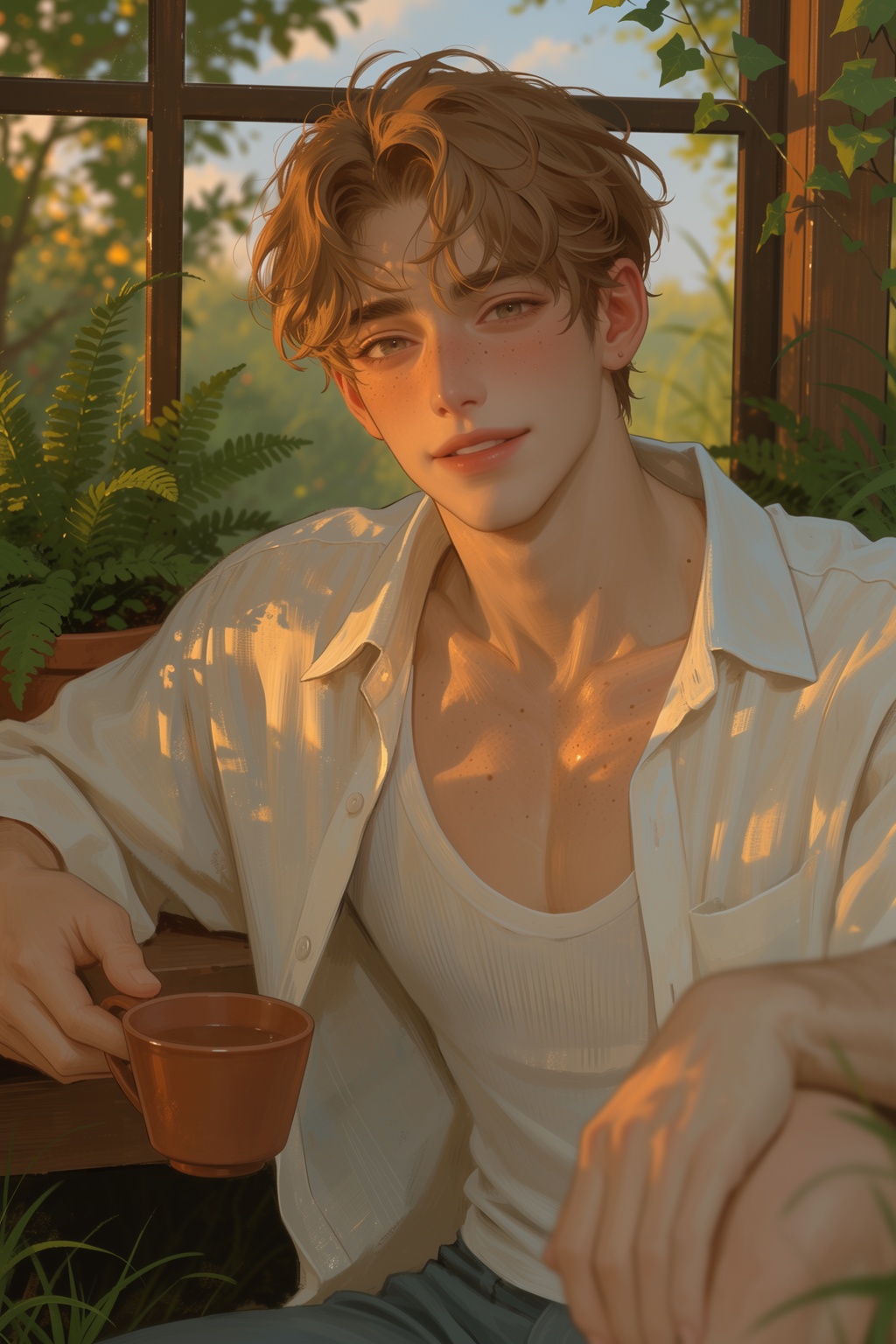 soft lines,  painterly,  digital illustration on Tensor.Art