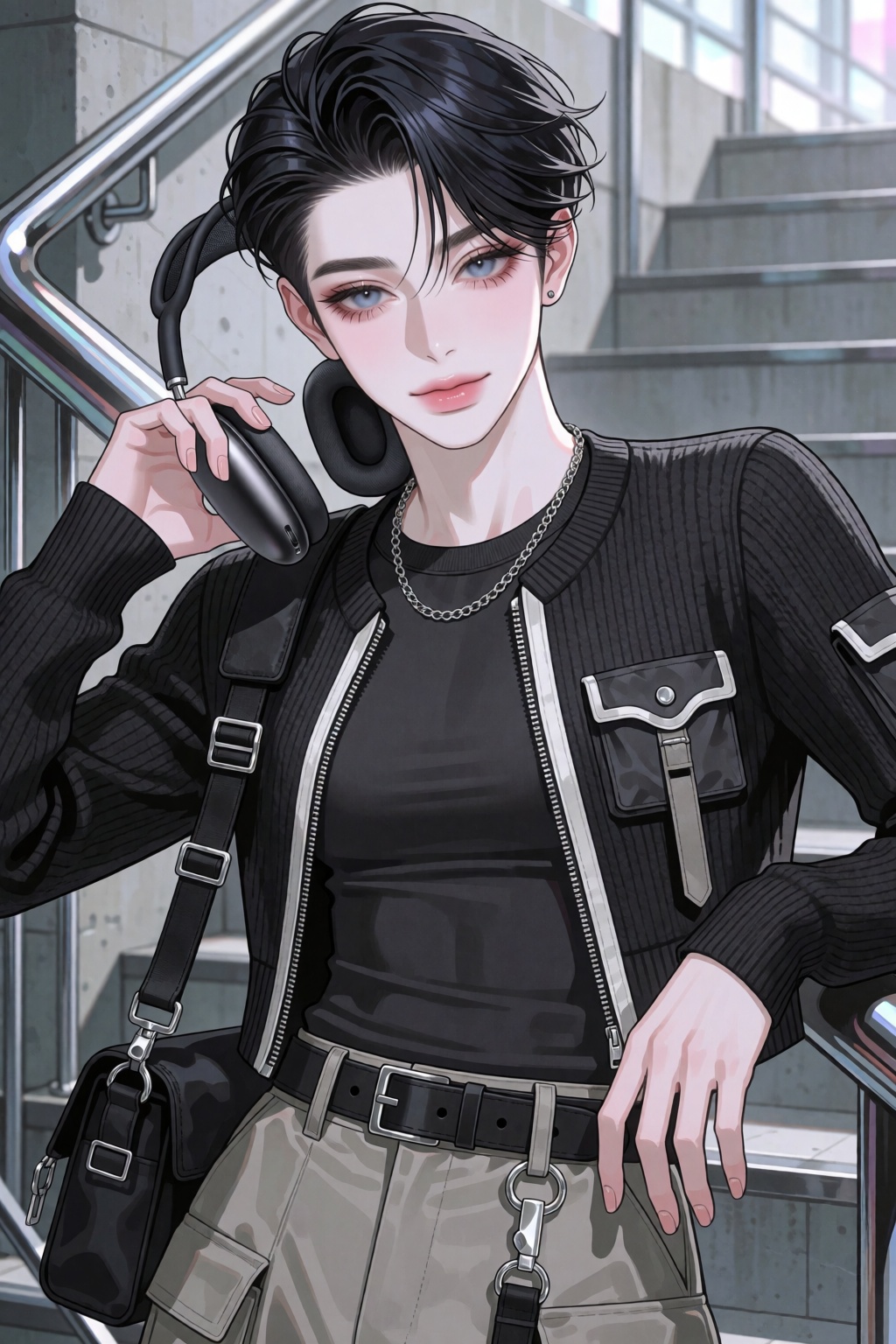 Polished 2.5D Korean-inspired anime illustration,  delicate clean linework,  soft dimensional anime coloring on Tensor.Art
