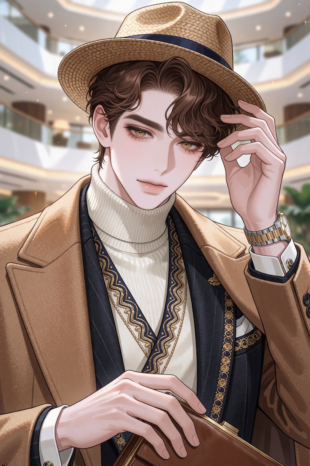 Polished 2.5D Korean-inspired anime illustration,  delicate clean linework,  soft dimensional anime coloring on Tensor.Art