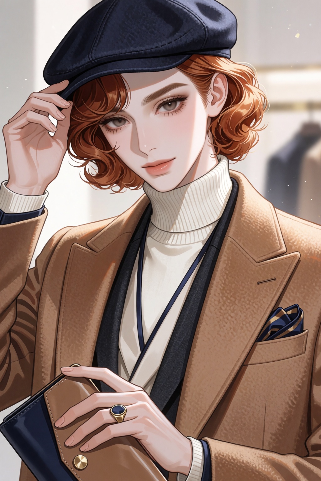 Polished 2.5D Korean-inspired anime illustration,  delicate clean linework,  soft dimensional anime coloring on Tensor.Art