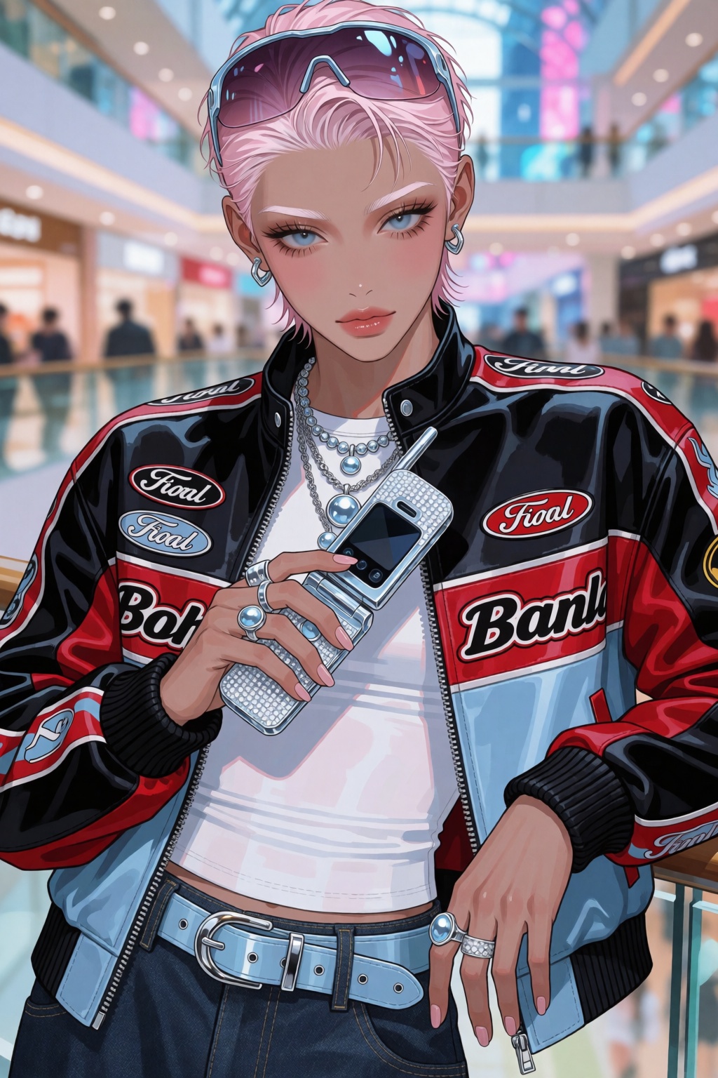Polished 2.5D Korean-inspired anime illustration,  delicate clean linework,  soft dimensional anime coloring on Tensor.Art