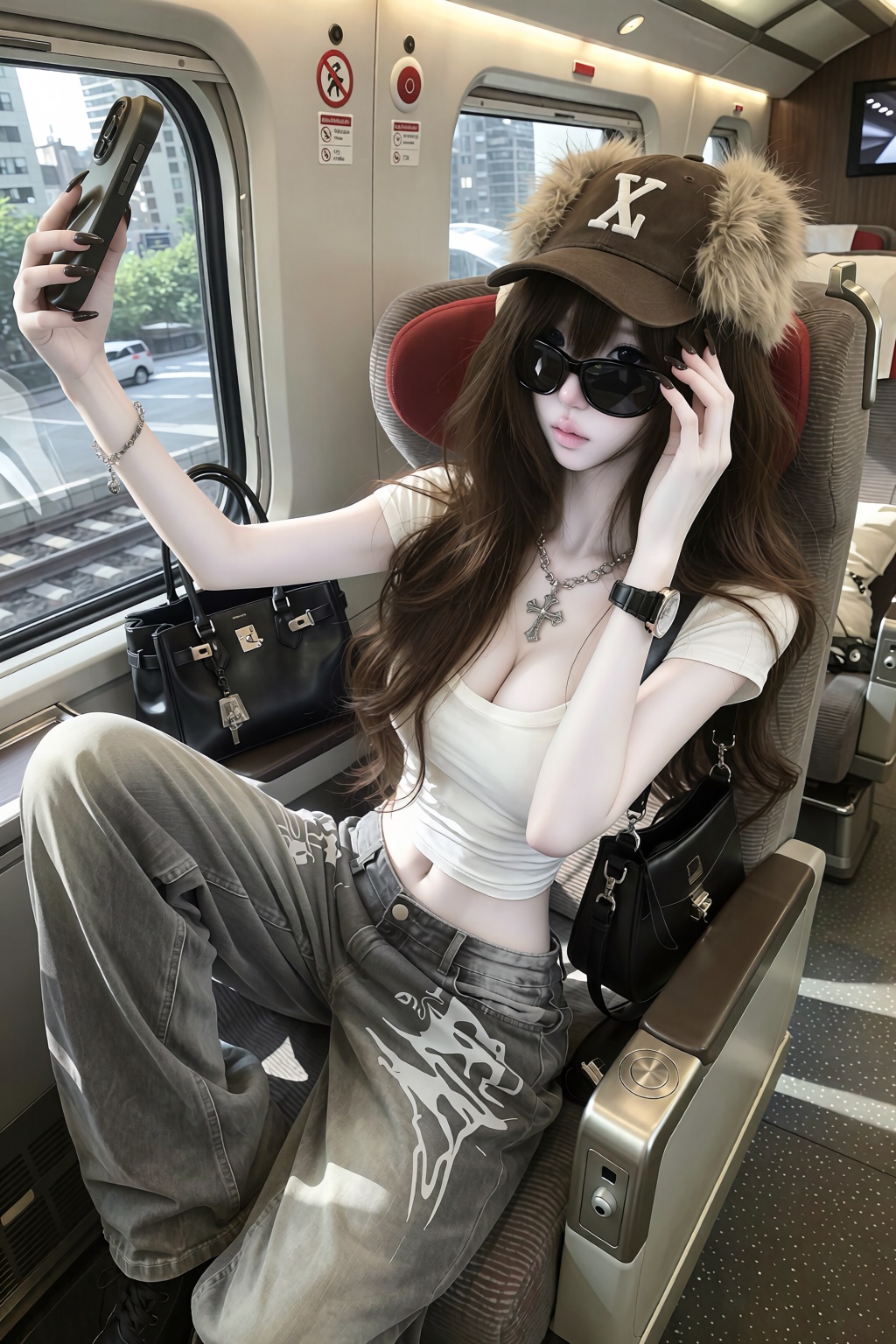 1 female,  solo,  young ***** woman on Tensor.Art