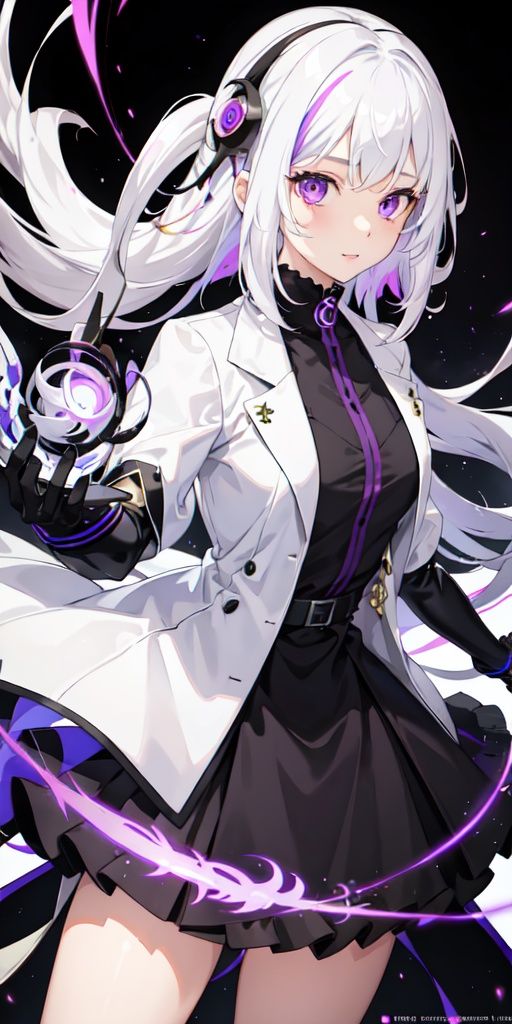 1girl,  white hair,  multicolored hair on Tensor.Art